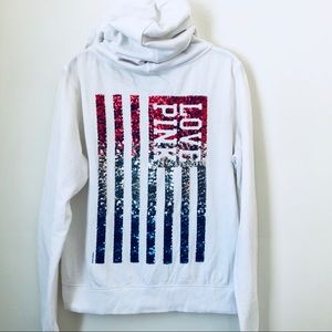 Pink by Victoria’s Secret Sequin American Hoodie